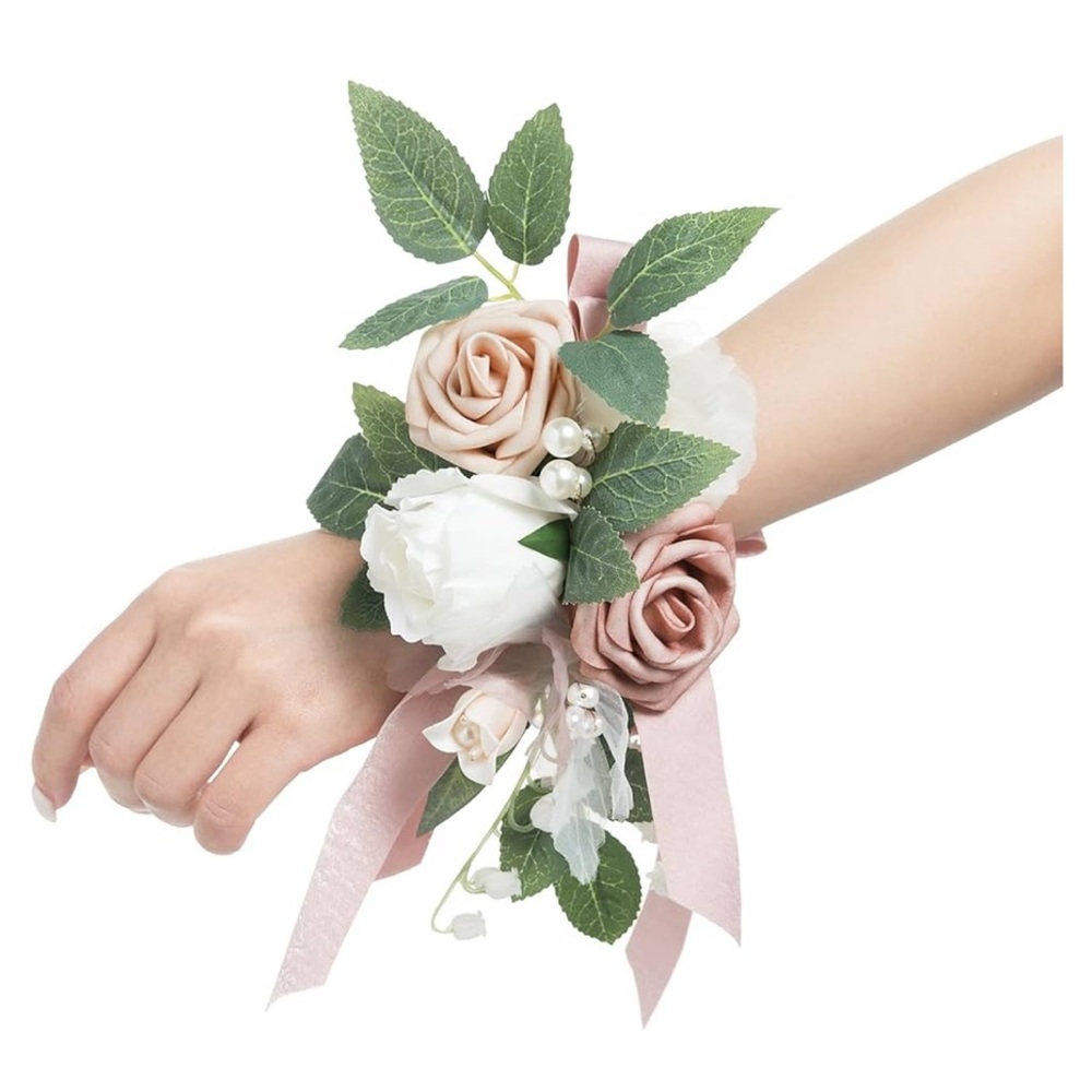 Ling's Moment Dusty Rose & Blush Floral Shoulder Corsage
